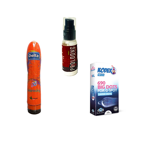 پک ضروری اتاق خواب ۳ | روان‌ کننده تحریکیکرم تاخیریکاندوم خاردار